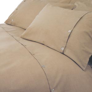 Brompton Slub Standard Pillowcase- Flax