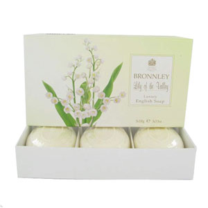 Bronnley Lily of the Valley Soap Trio 3 x 100g