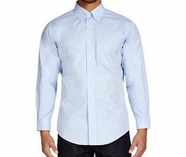 Light blue slim fit long-sleeved shirt