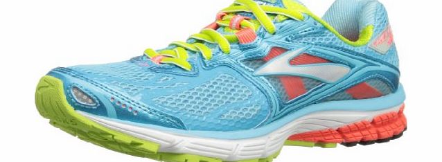 Womens Ravenna Running Shoes, Bluefish/Fiery Coral/Green Glow, 4 UK