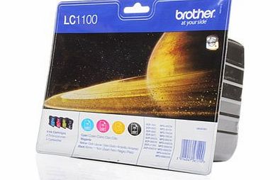 Brother DCP-585 CW Ink Saver Set CMYK 4 x Original Toner Cartridge for Approx. 1 amp;3 x 450 x 325 Pages Replaces Brother LC - 1100VAL for Inkjet Printers