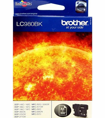 Brother Original LC980BK Black Ink Cartridge LC980BK
