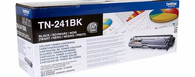 Brother TN241BK Laser Toner Cartridge - Black
