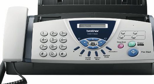 Brother UK Ltd Brother Fax T104U1 Plain Paper Fax