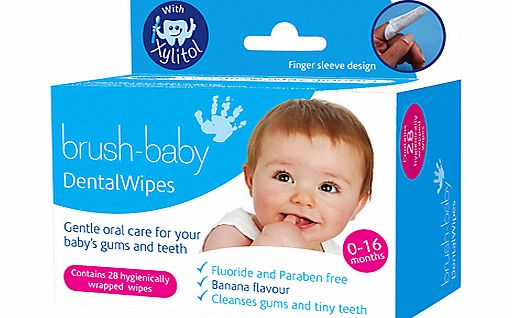 Brush Baby Dental Wipes, Pack of 28