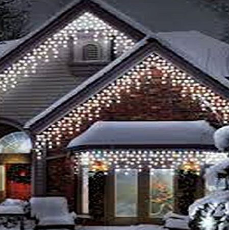 240 LED White Icicle Chaser Light Outdoor Indoor Christmas Xmas Wedding Decoration Lights