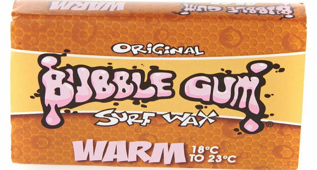 Bubble Gum Womens Bubble Gum Original Orange Surf Wax - Warm