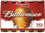 Budweiser Lager (10x300ml) Cheapest in Tesco