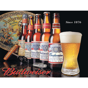 Steel Wall Plaques (Budweiser History)