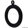 38mm/1&frac12;` Black Plastic Curtain