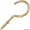 BULK 50mm/2` Brass Plated Cup Hooks Pack of