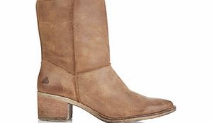 Bullboxer Beige leather ankle boots