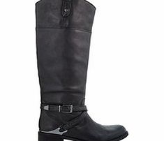 Bullboxer Black leather buckle and strap boots