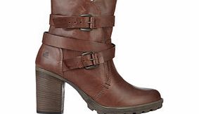 Bullboxer Brown leather multi-buckle ankle boots