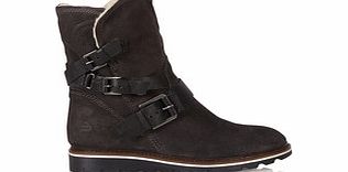 Bullboxer Dark grey suede buckled ankle boots