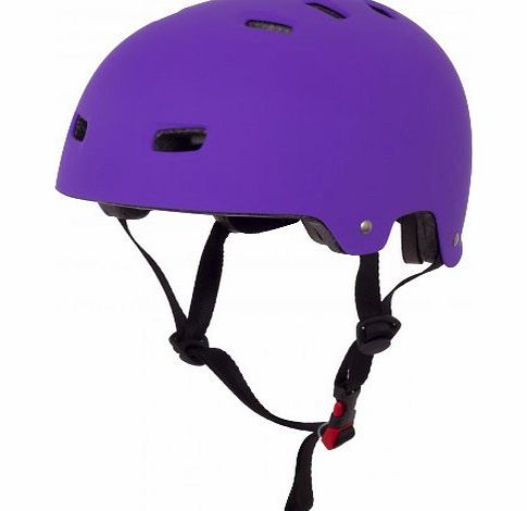 Bullet  T35 Skateboard, BMX, Inline, Scooter, Roller Derby Helmet - S/M - Matt Purple