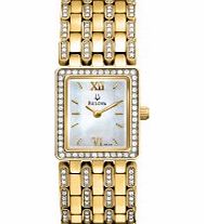 Bulova Ladies Gold Crystal Gilt Watch