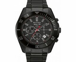 Bulova Mens Marine Star Black IP Chronograph Watch