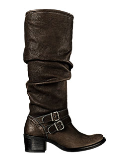Slouch Boot Brown Leather