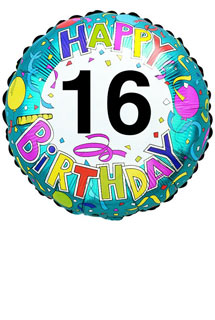 Bunches Birthday Balloon - 16th
