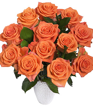 Bunches.co.uk 12 Orange Roses FORR