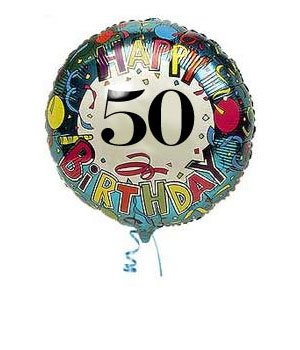 Bunches.co.uk 50th Birthday Balloon B50