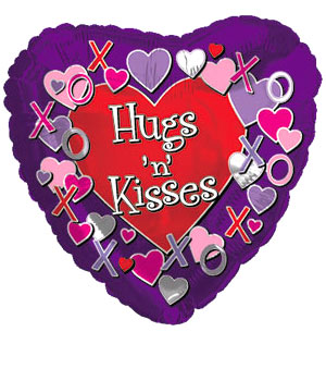 Bunches.co.uk Hugs n Kisses Balloon BHUG