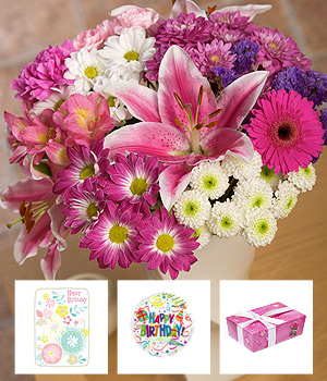 Bunches.co.uk Luxury Birthday Flower Gift FBLUX