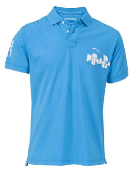bunker mentality Polo Shirt Clubhouse Ice Blue
