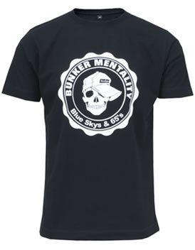 T-Shirt Skull Punk Black