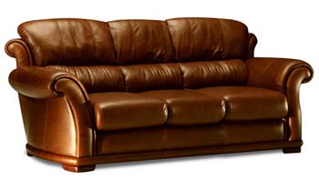 Buoyant Upholstery Eagle Aquarius Leather 3 Seater Sofa
