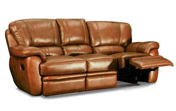Buoyant Upholstery Eagle Capricorn Leather 3 Seater Recliner Sofa