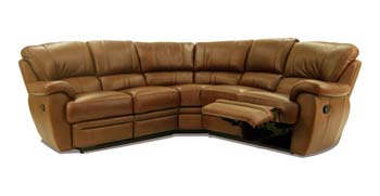 Buoyant Upholstery Eagle Capricorn Reclining Leather Corner Sofa