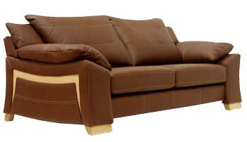 Buoyant Upholstery Ltd Boulevard Leather 3 seater Sofa