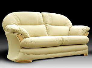 Claudia Leather 2 Seater Sofa