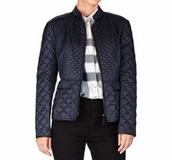 Navy quilted jacket