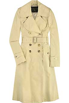 Curved Lapel Trench