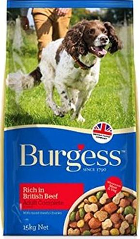 Burgess, 2102[^]0138468 Dog Food Rich in British Beef