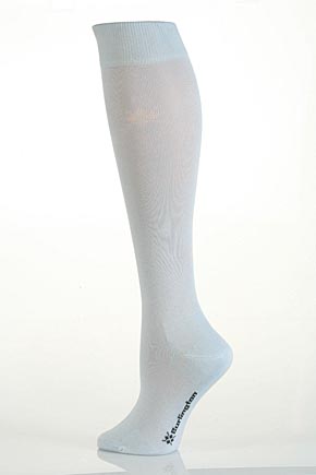 Burlington Ladies 1 Pair Burlington Universal Plain Cotton Knee High Sock In 11 Colours Black