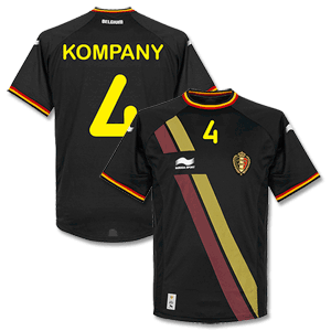 Burrda Belgium Away Kompany Shirt 2014 2015