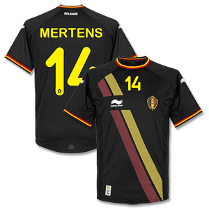 Burrda Belgium Away Mertens Shirt 2014 2015