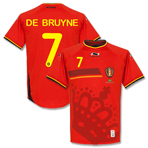 Burrda Belgium Home De Bruyne Shirt 2014 2015 Inc 2014