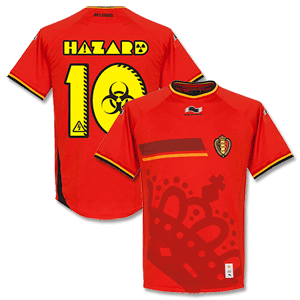 Burrda Belgium Home Hazard Shirt 2014 2015 (Sign Style