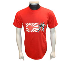 Japanese flag football print t-shirt