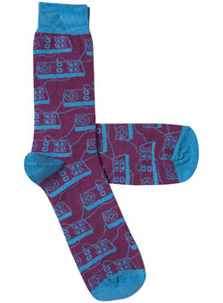 Burton 1 Pack Purple Joystick Socks