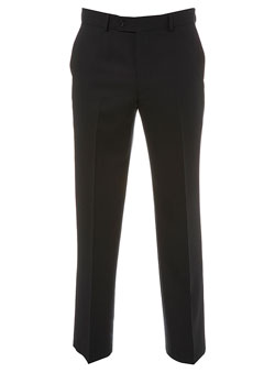 Black Double Pinstripe Slim Fit Smart Trousers