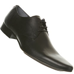 Burton Black Pointed Lace Up