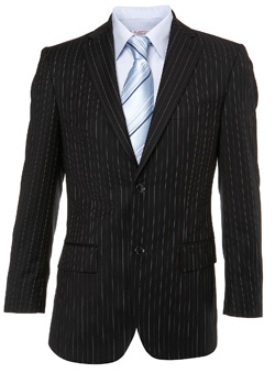 Burton Black Stripe Suit Jacket