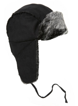 Burton Black Suedette Trapper