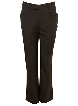 Burton Brown Contrast Stripe Trousers